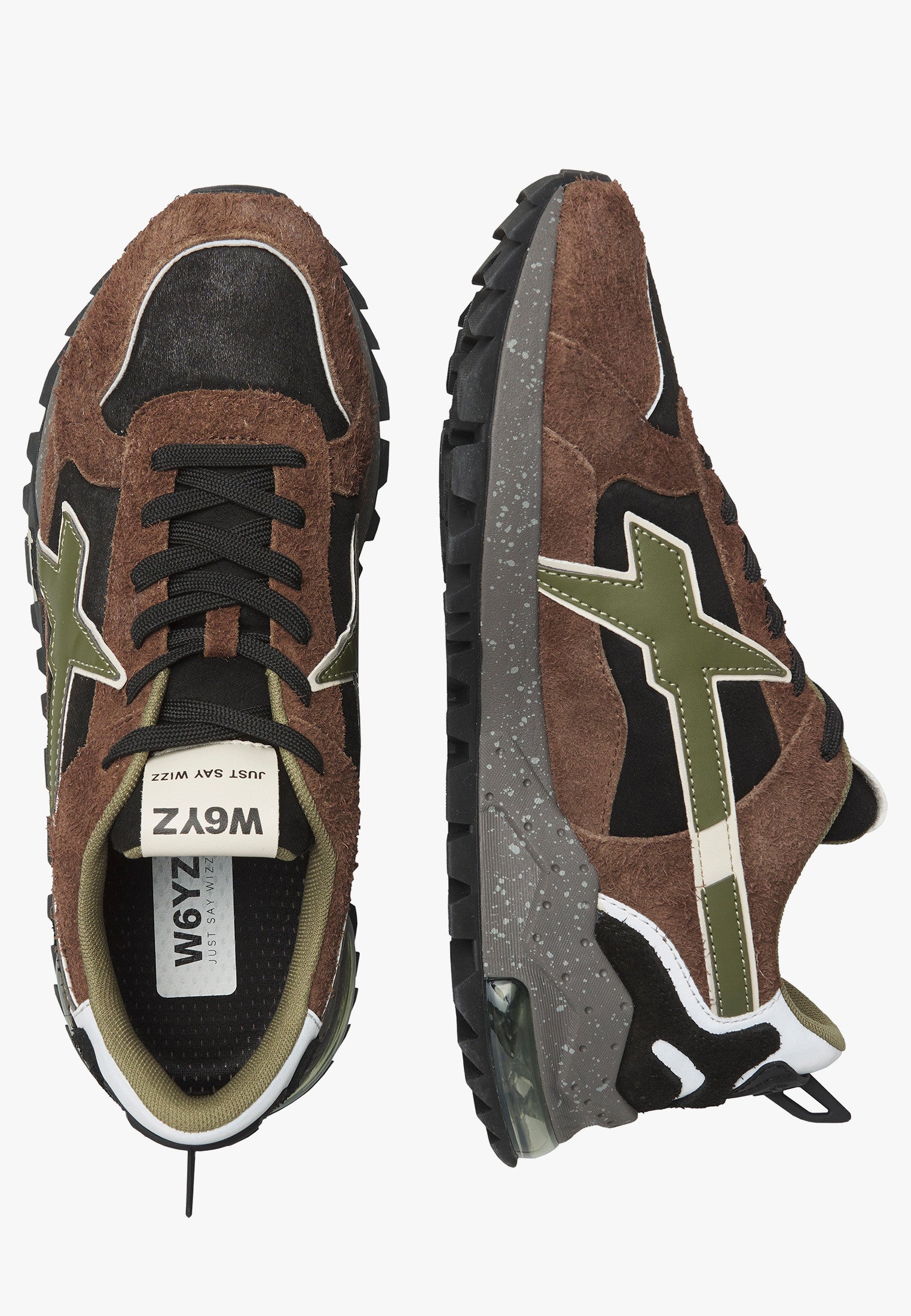 W6YZ Sneaker Uomo Breeze 3-M-Marrone/Nero