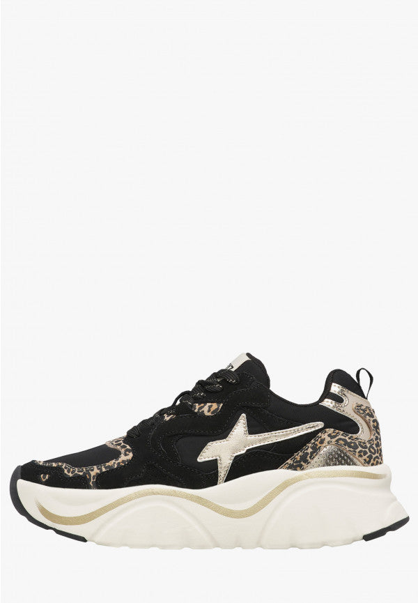 W6YZ Sneaker Donna Mia-W-Nero/Marrone