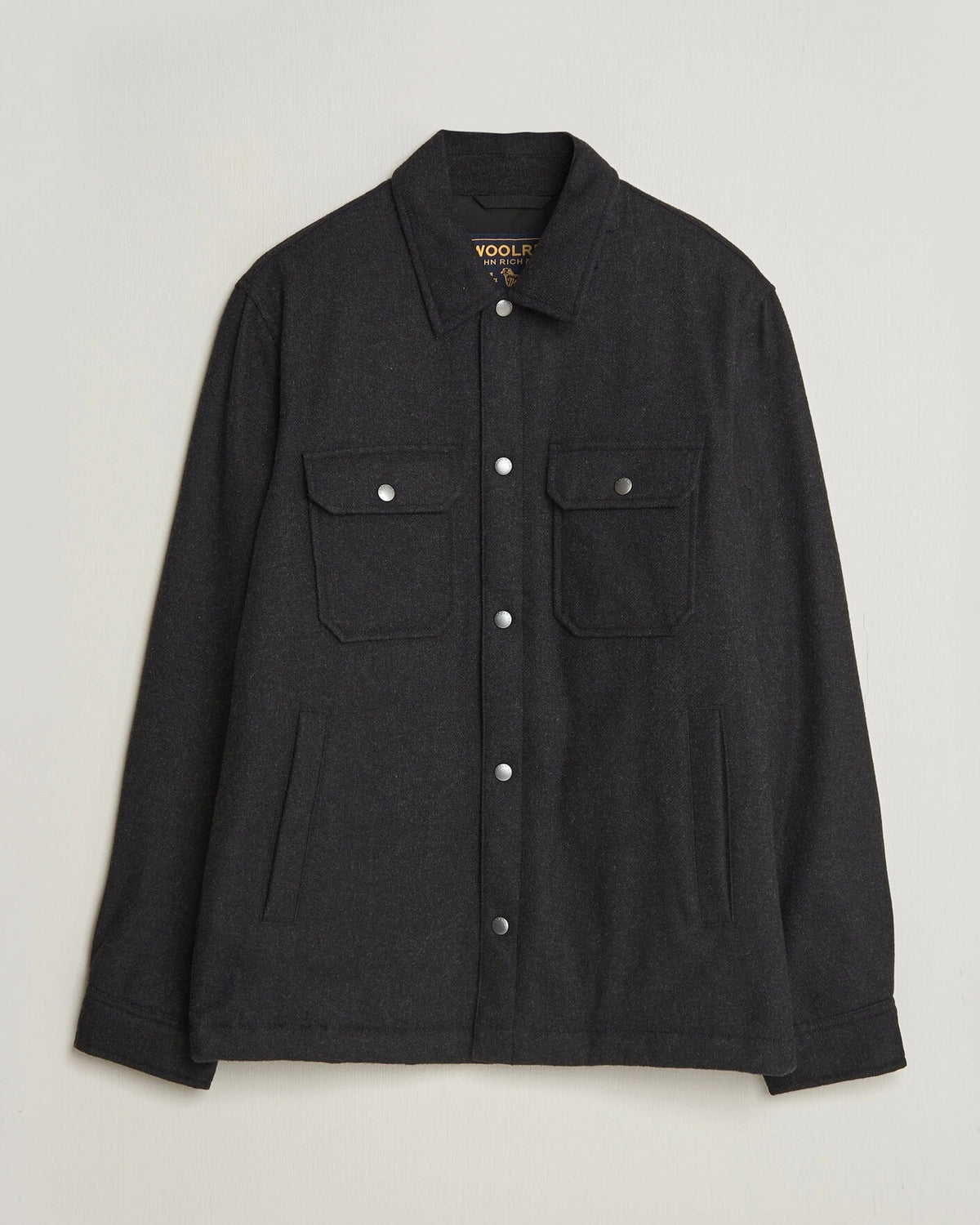 WOOLRICH Giacca Camicia Uomo WOOL ALASKAN-Faded Black