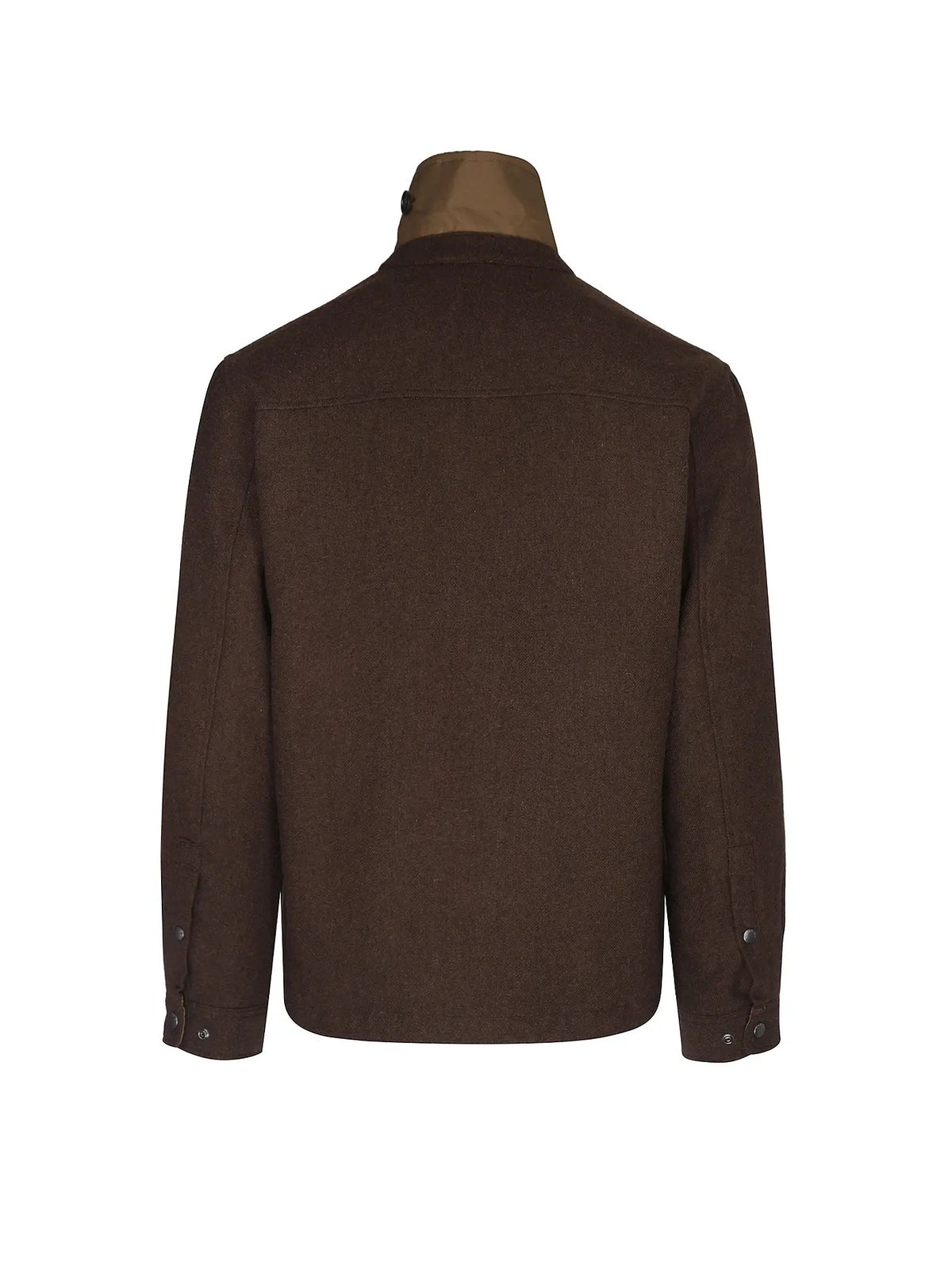 WOOLRICH Giacca Camicia Uomo WOOL ALASKAN-Dark Brown