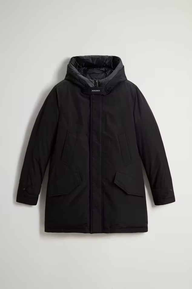 WOOLRICH Parka Uomo POLAR HIGH COLLAR-Black
