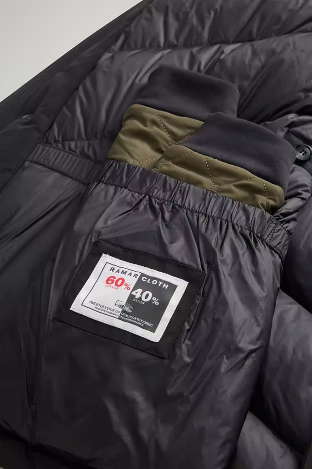WOOLRICH Parka Uomo POLAR HIGH COLLAR-Black