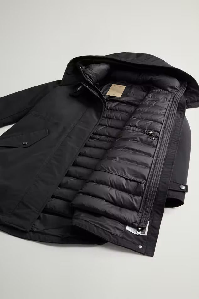 WOOLRICH Parka Donna AUTHENTIC 3 IN 1-Black
