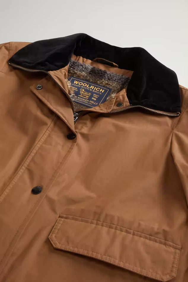 WOOLRICH Giacca Donna WAXED-Bison