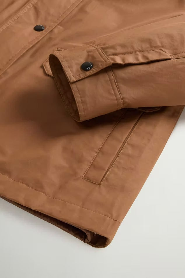 WOOLRICH Giacca Donna WAXED-Bison