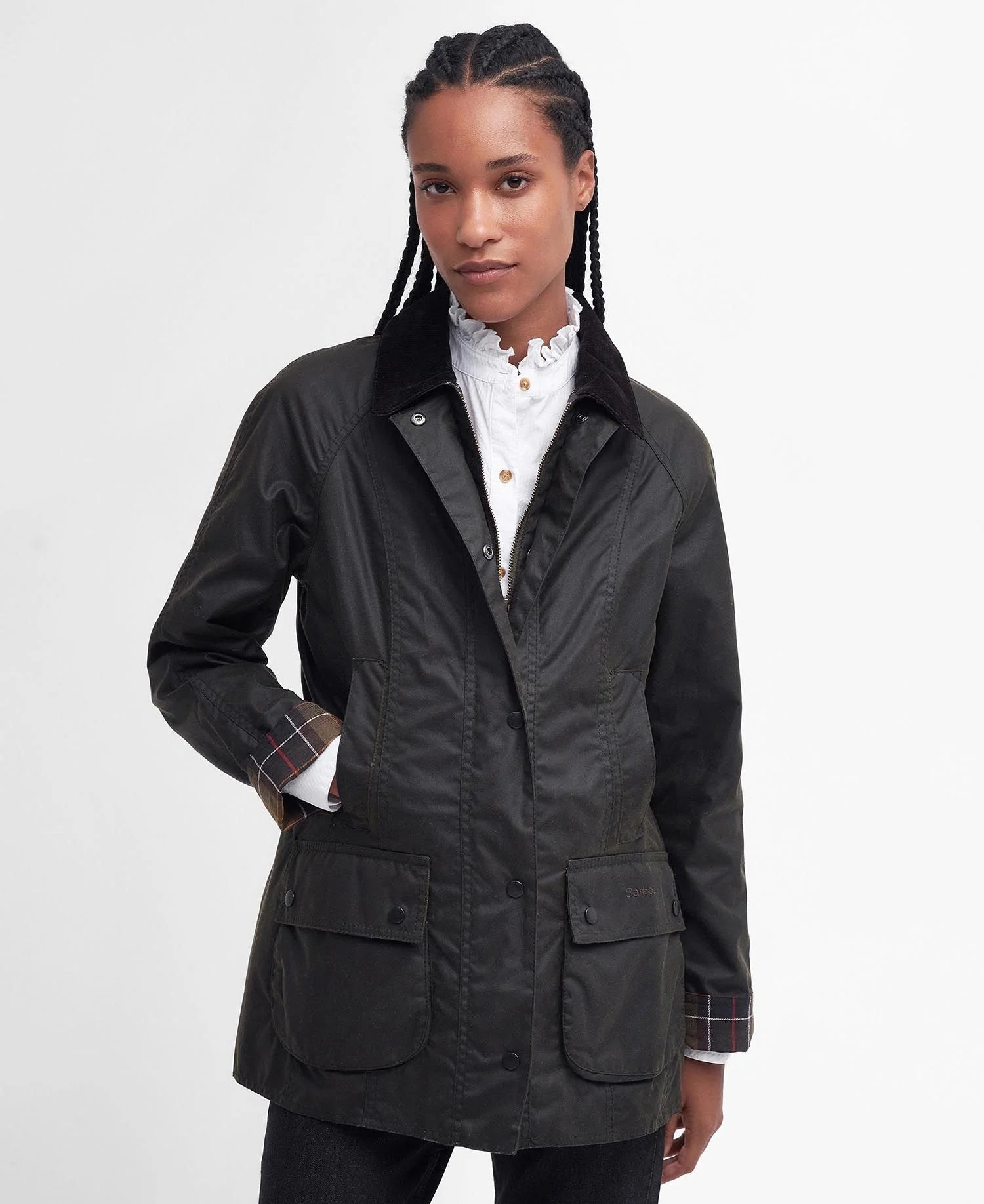 Barbour Giubbotto Donna Beadnell LWX0668 Olive