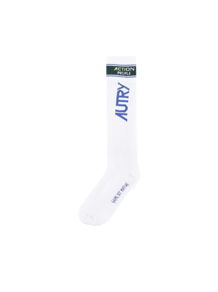 Autry Calzini Unisex Sporty SOSU-46WB White/Blue