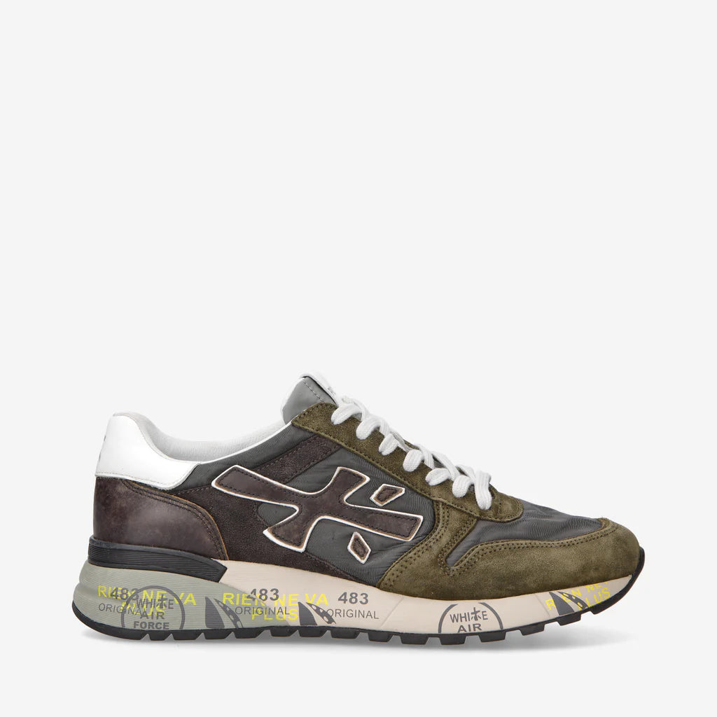 Premiata Sneakers Uomo Mick 6417 Verde/Marrone
