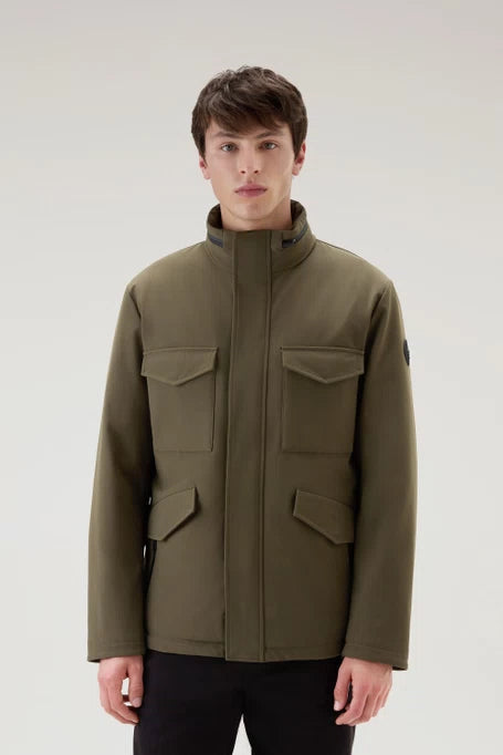 WOOLRICH Men's Softshell Field Jacket WOOU0793 Dark Green