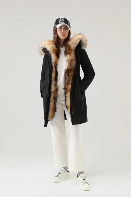 WOOLRICH Cappotto Donna Luxury Boulder WWOU0813 Nero