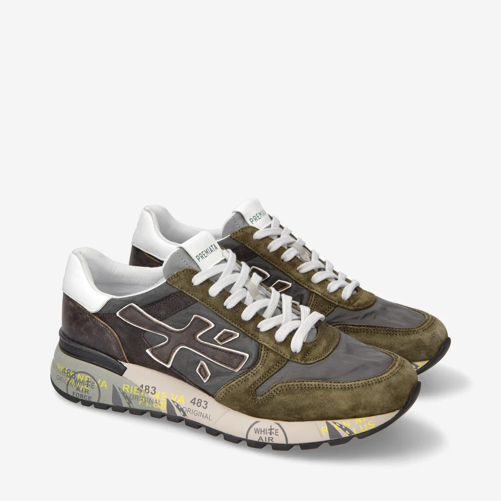Premiata Sneakers Uomo Mick 6417 Verde/Marrone