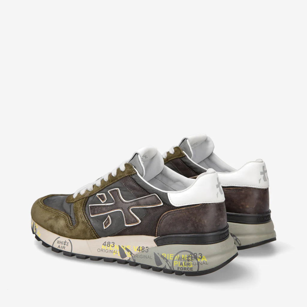 Premiata Sneakers Uomo Mick 6417 Verde/Marrone