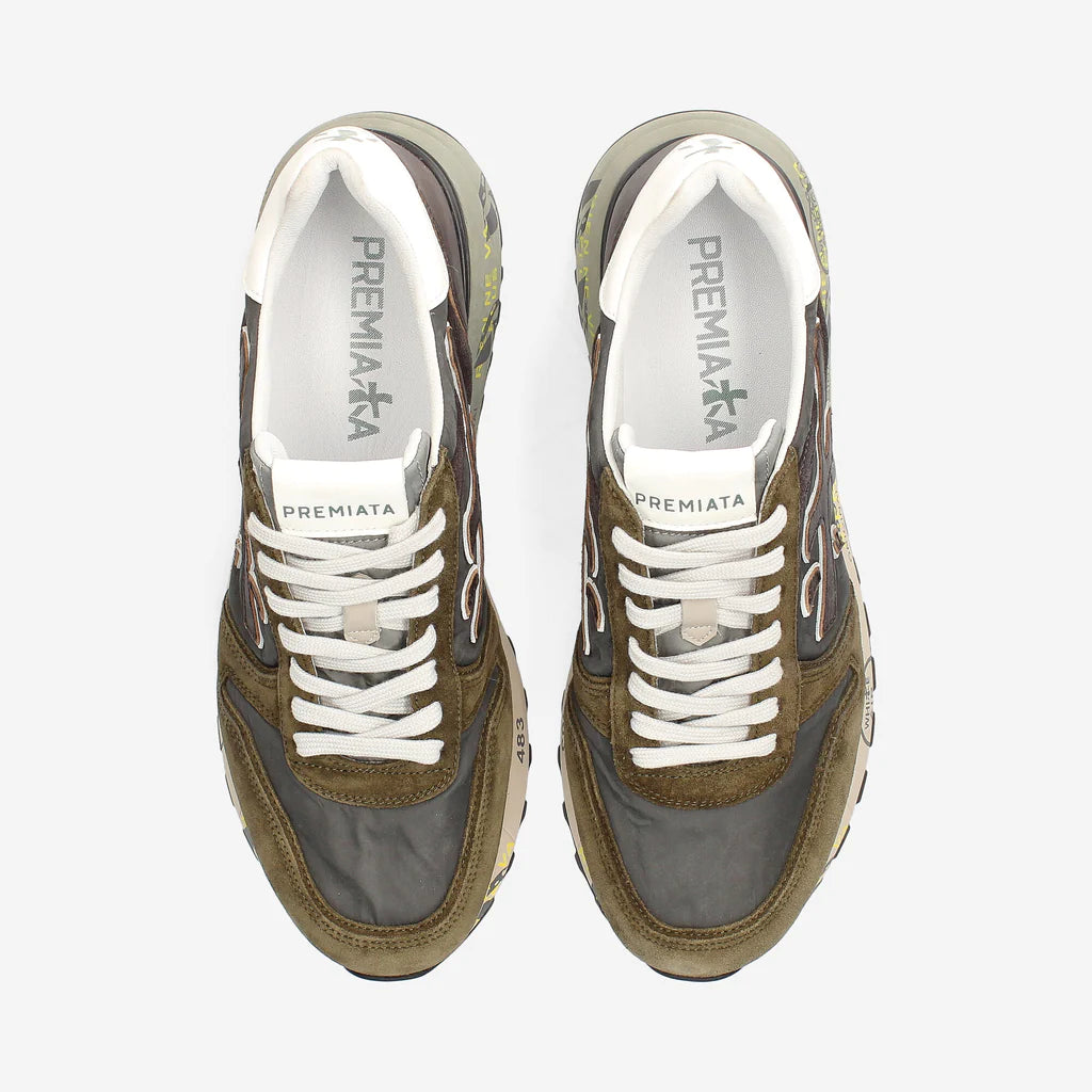 Premiata Sneakers Uomo Mick 6417 Verde/Marrone