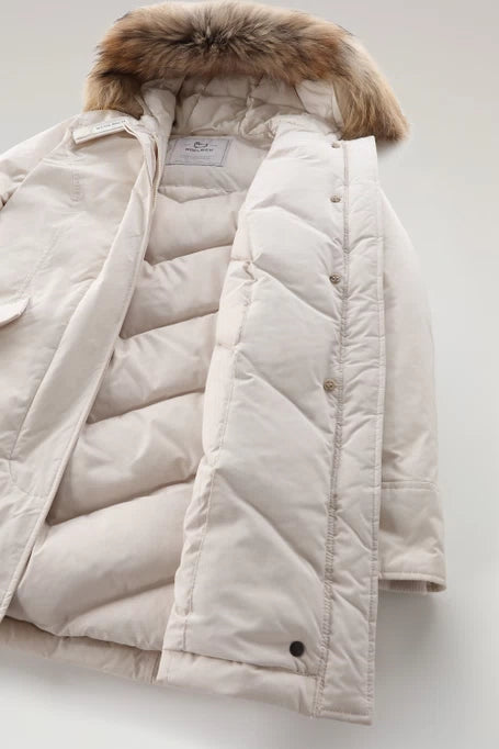 WOOLRICH Parka Donna Luxury Arctic WWOU0652 Crema