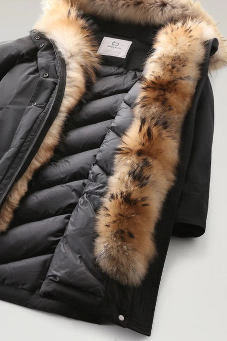 WOOLRICH Cappotto Donna Luxury Boulder WWOU0813 Nero