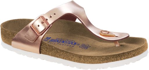 Birkenstock Gizeh SFB metallic copper, Leather