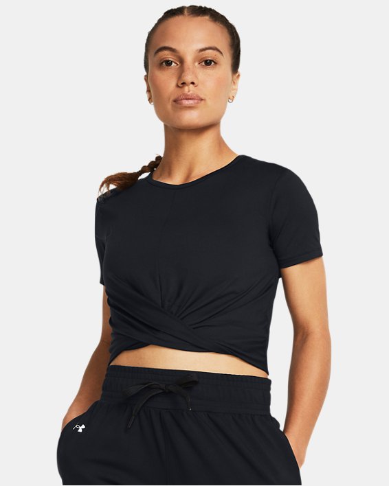 Under Armour Maglia Donna Crop Motion Crossover-Black