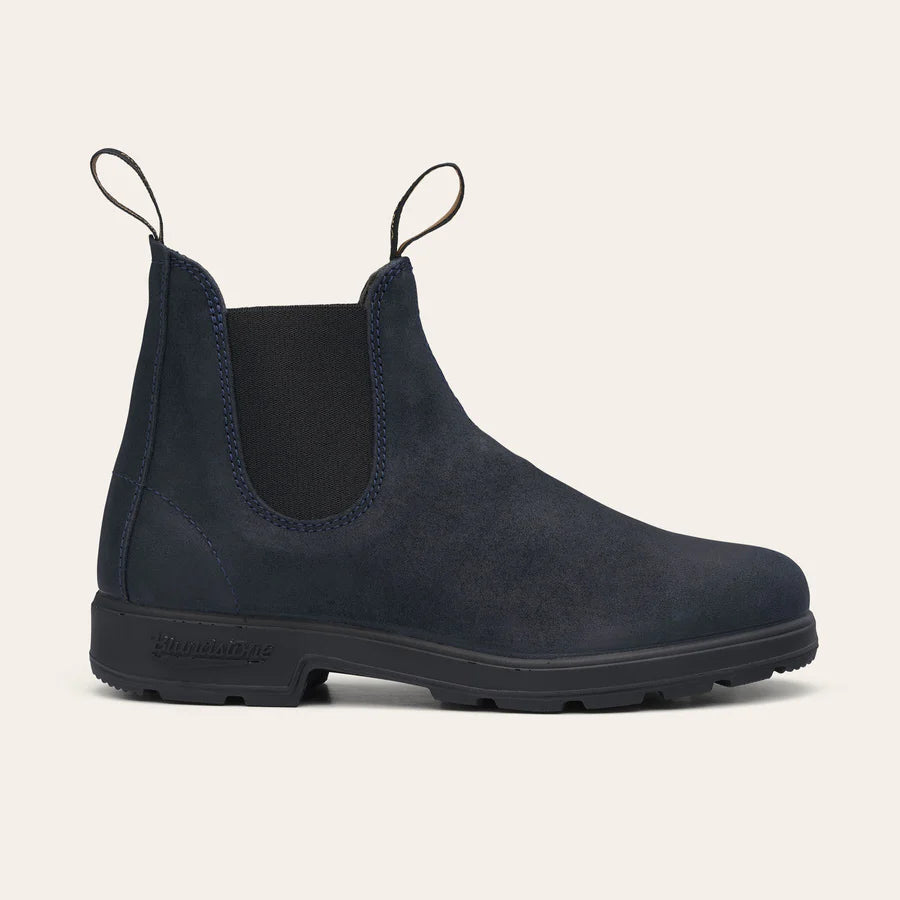 Blundstone Men's Ankle Boot 1912 Navy Waxed Suede