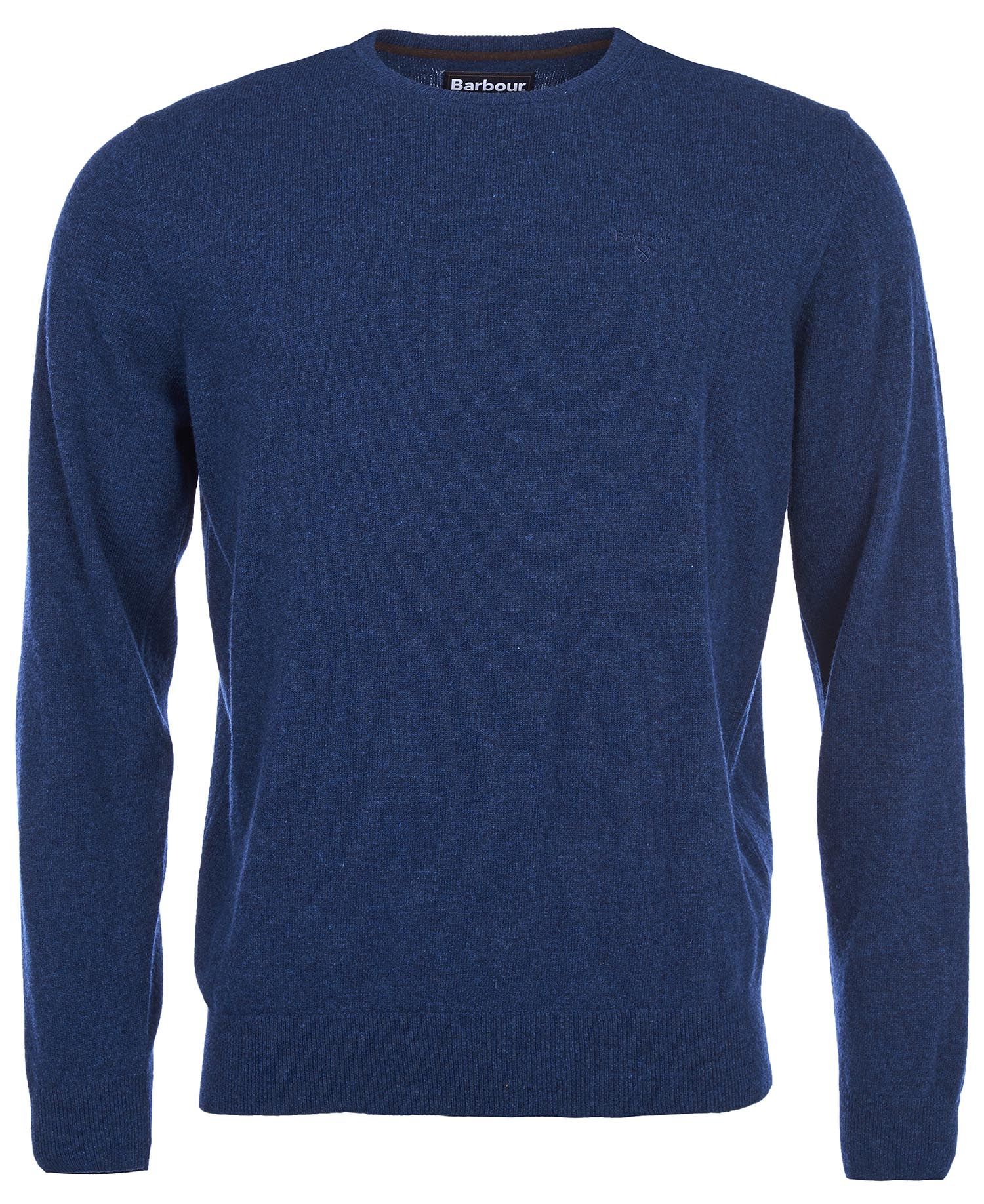 BARBOUR Men's Essential Lambswool Crew Sweater MKN0345 Deep Blue