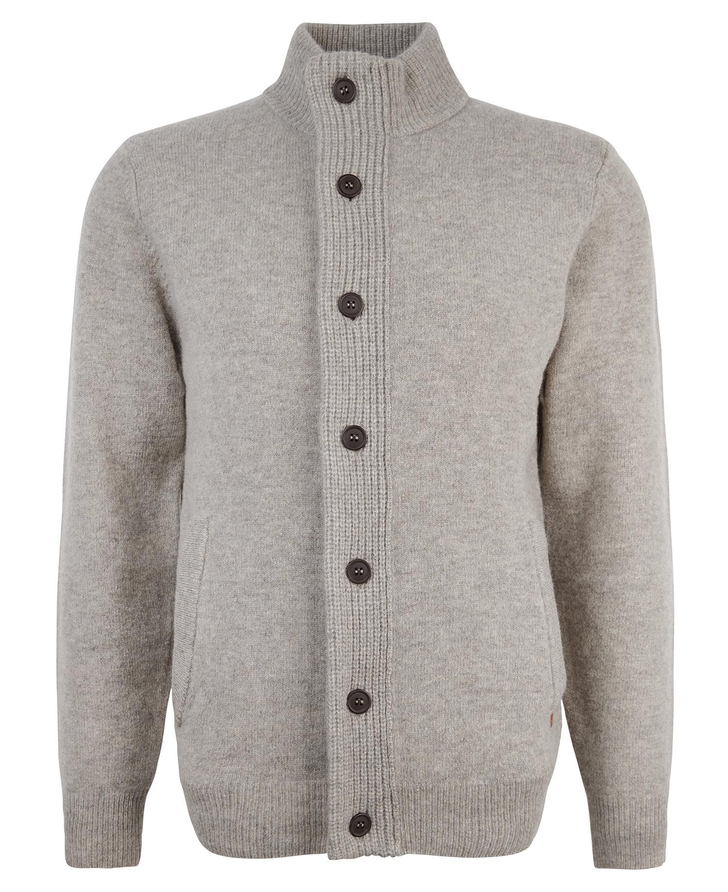 BARBOUR Men's Essential Patch Zip Sweater New Stone
