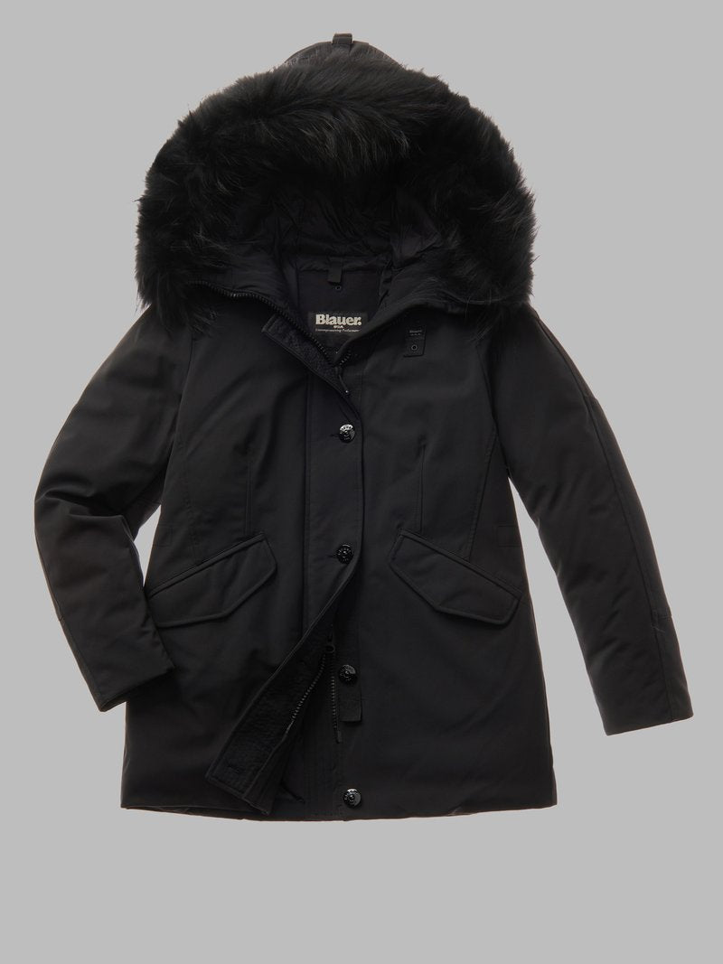 BLAUER Piumino/Parka Lungo Donna 23WBLDB03144-005553  Nero