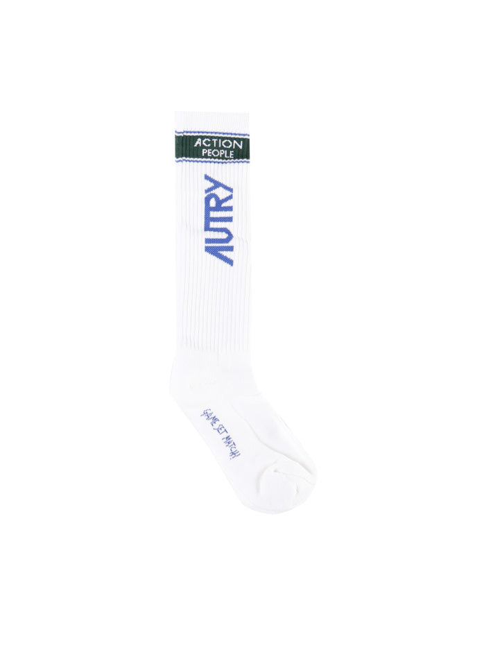 Autry Unisex Sporty Socks SOSU-46WB White/Blue