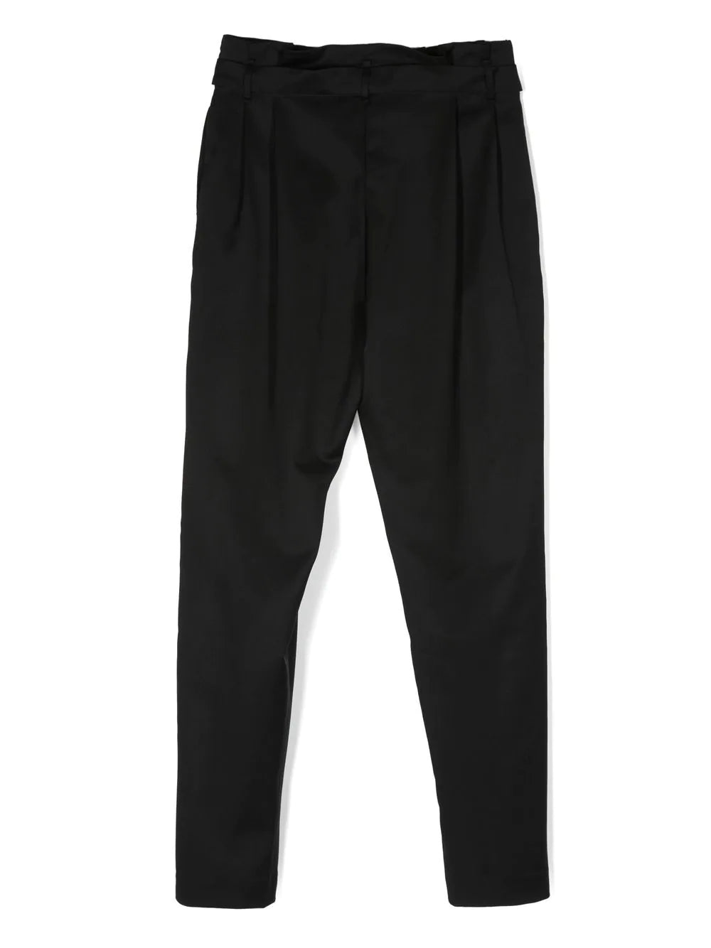 Balmain Kids Pantaloni neri con pieghe