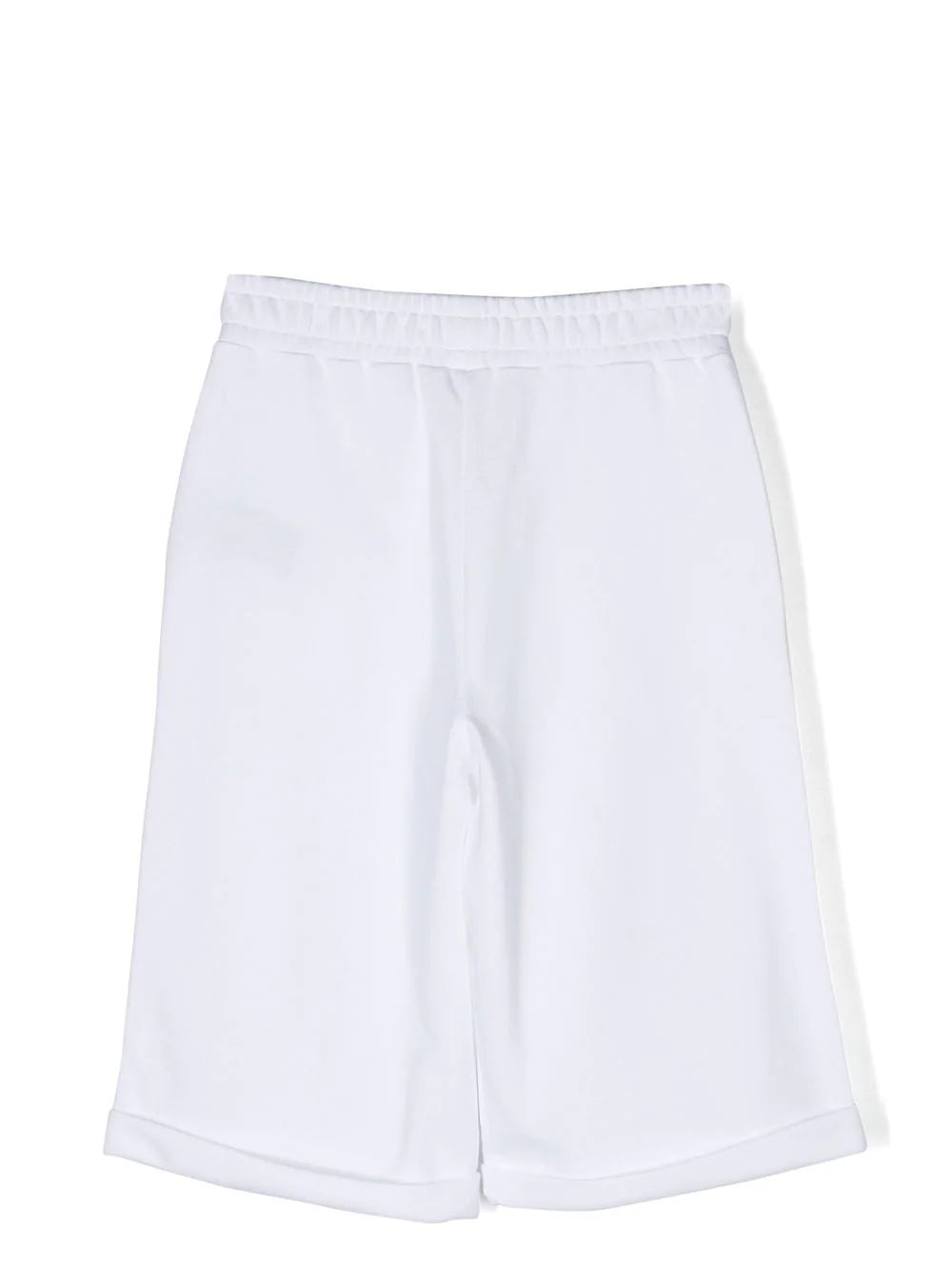 Balmain Kids Bermuda bianchi con stampa multicolore