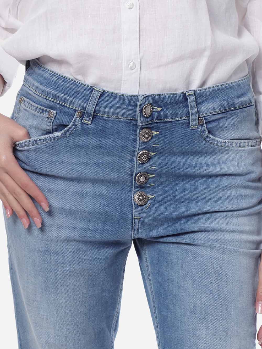 DONDUP Women's Trousers DP268BDS0145DFH3 Blue