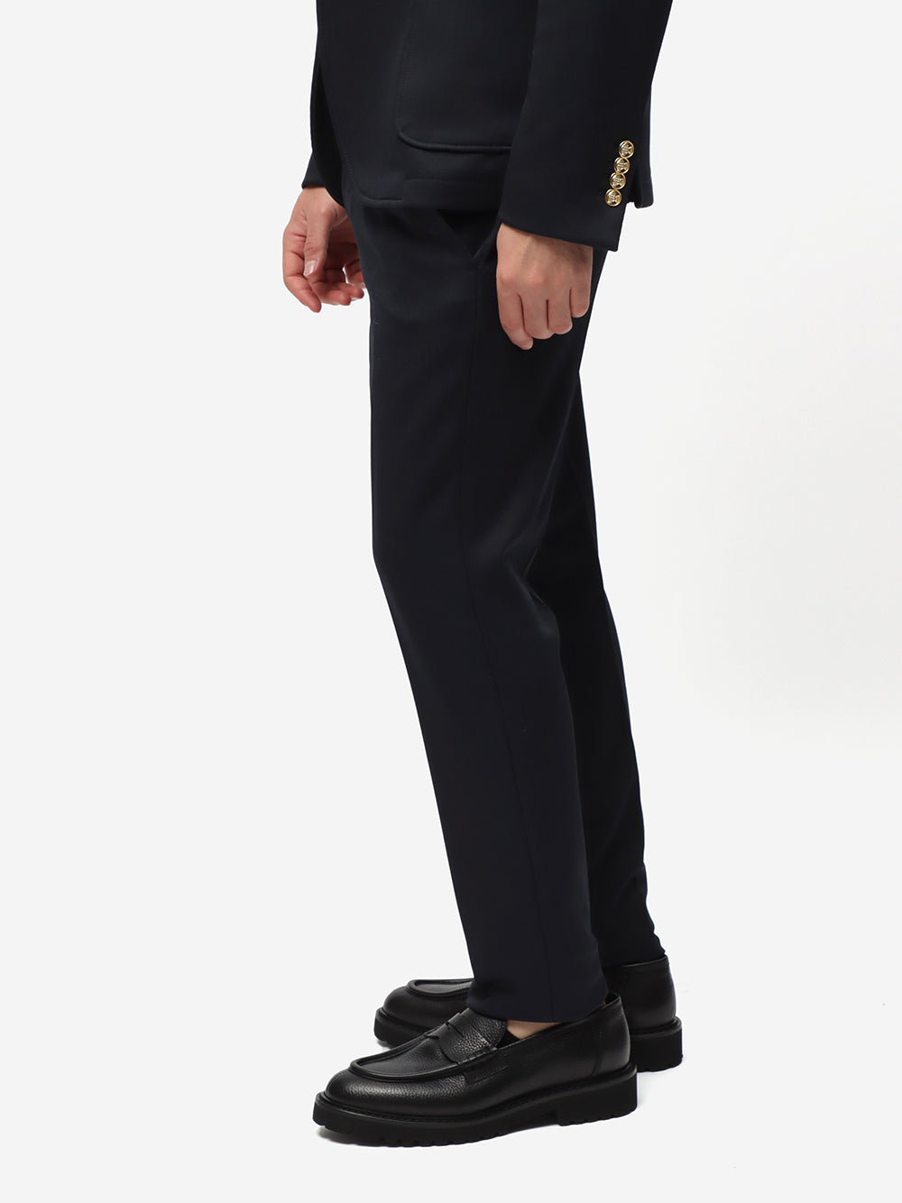 DANIELE ALESSANDRINI Blue slim-fit trousers