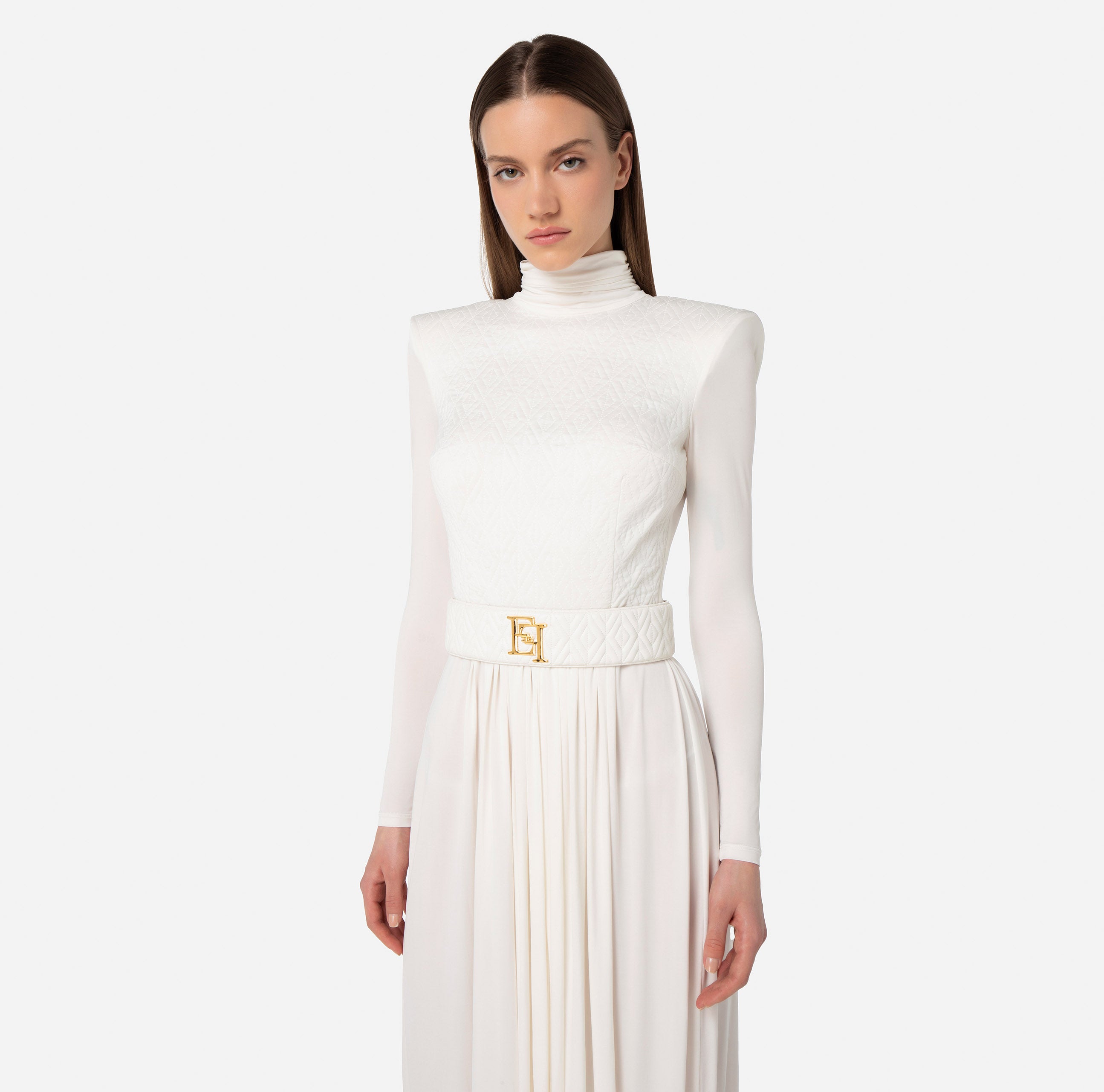 Elisabetta Franchi Women's Dress AB39336E2 Ivory