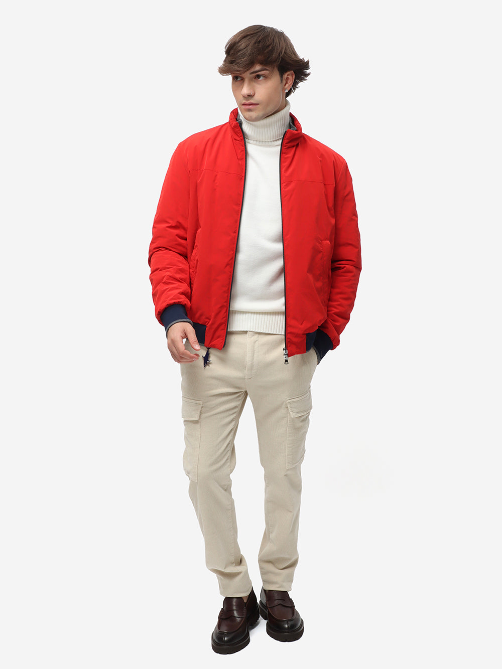 Paul&amp;Shark Men's Bomber Re 130 High Density Red