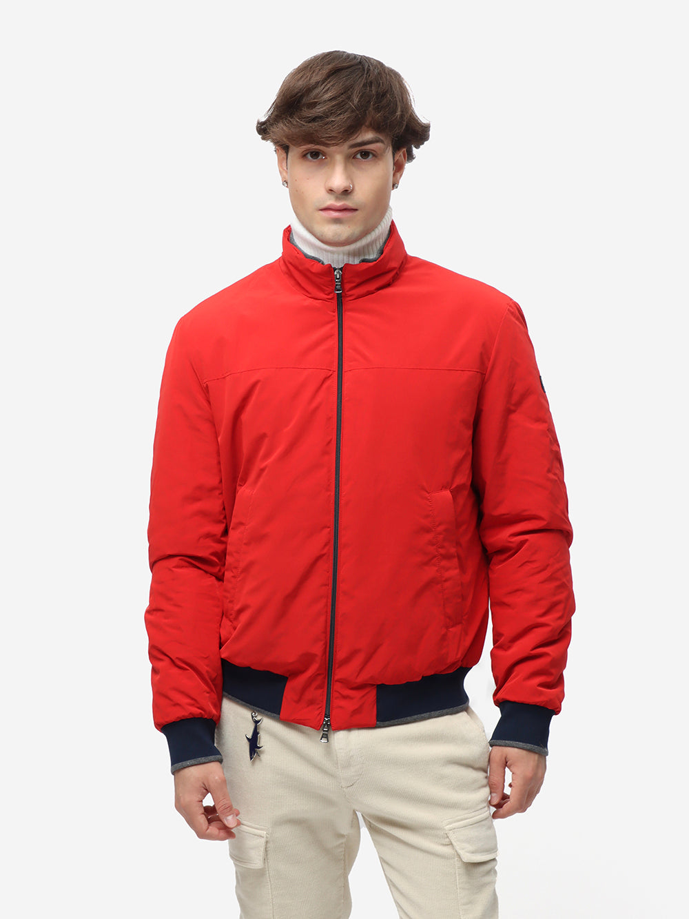 Paul&amp;Shark Men's Bomber Re 130 High Density Red