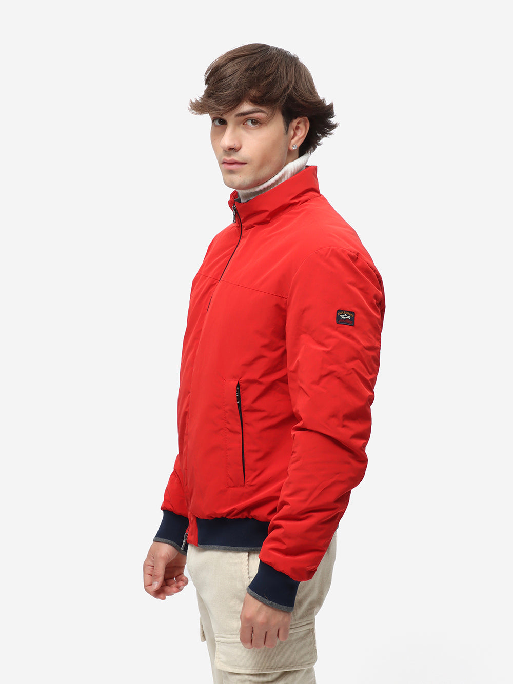 Paul&amp;Shark Men's Bomber Re 130 High Density Red