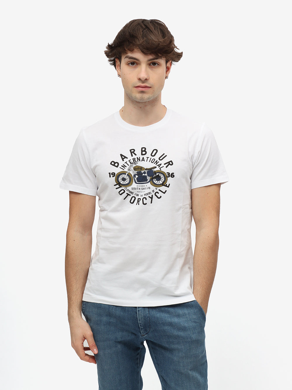 Barbour T-Shirt Uomo Spirit-Whisper White