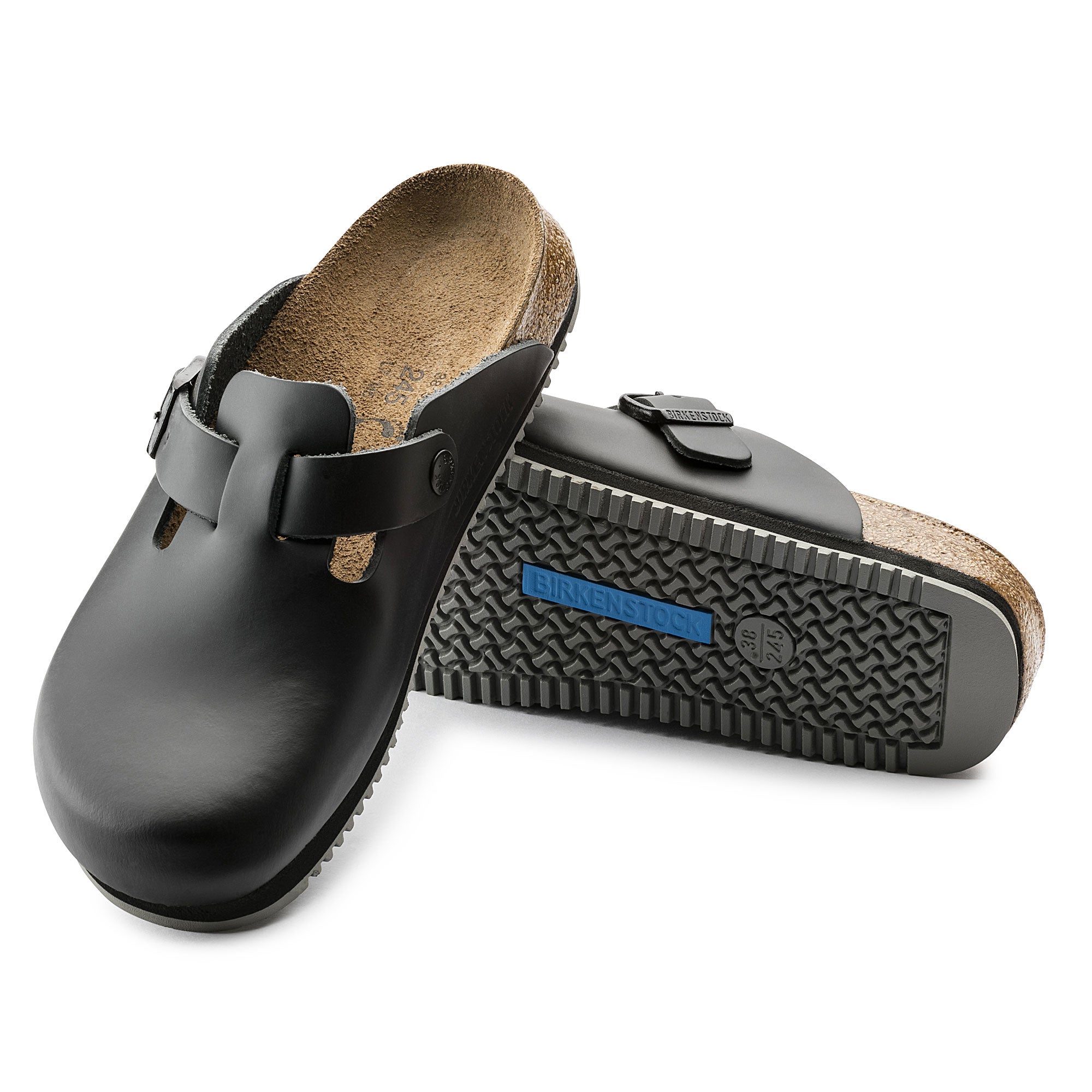 Birkenstock Ciabatta Unisex Boston Super Grip-Black