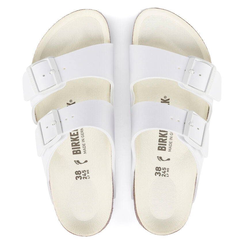 Birkenstock Ciabatta Donna Arizona Birko Flor-White