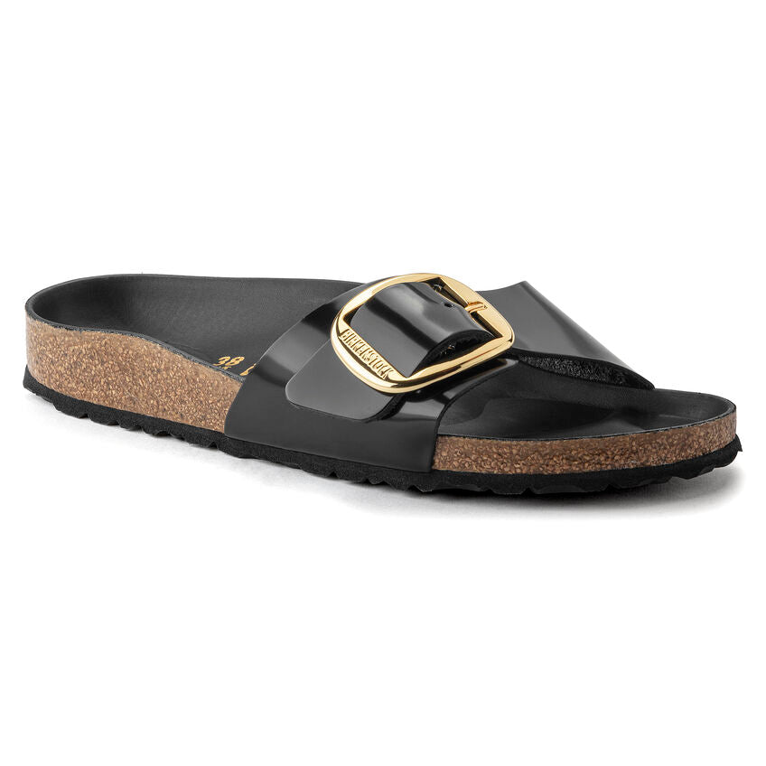 Birkenstock Ciabatta Donna Madrid Big Buckle-Shine Black