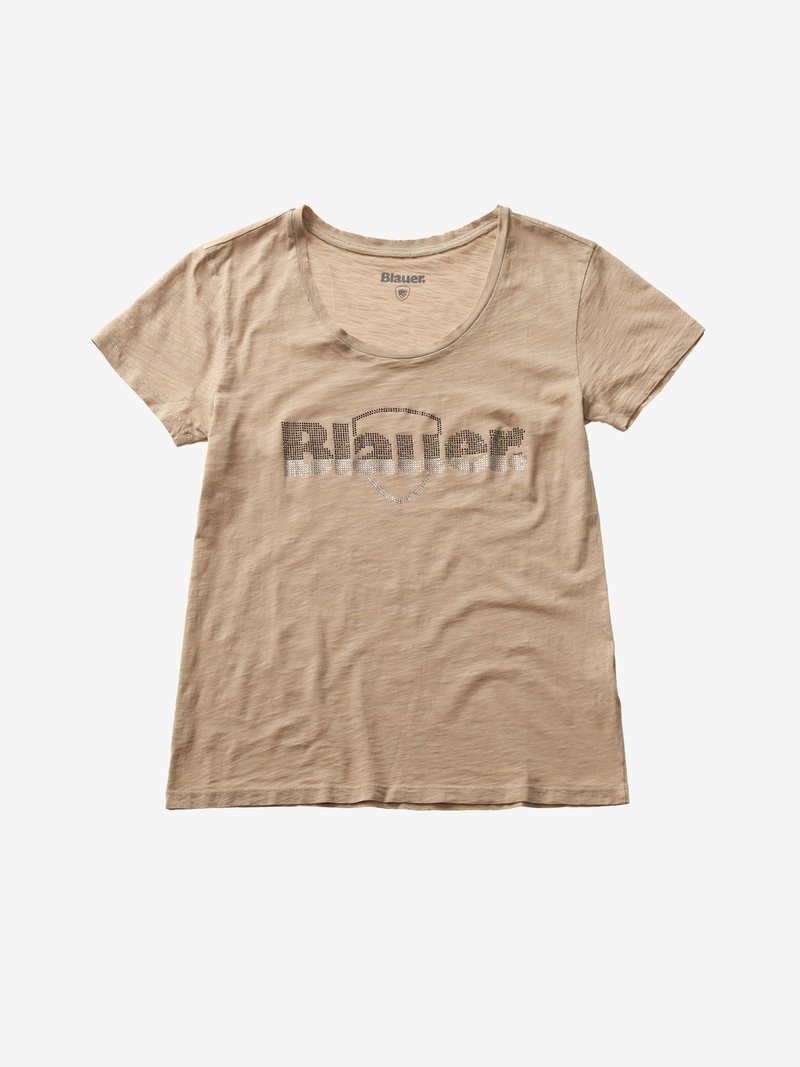 BLAUER T-Shirt Donna Glitter-Vasellame