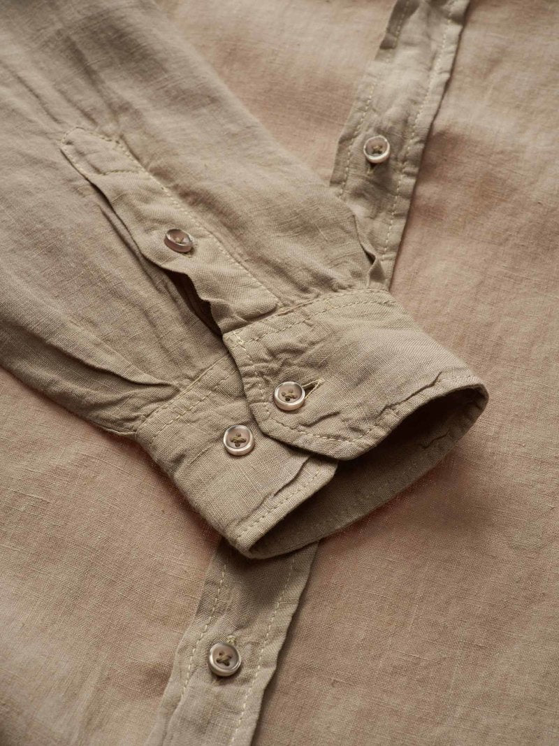 BLAUER Camicia Uomo Lino-Vasellame