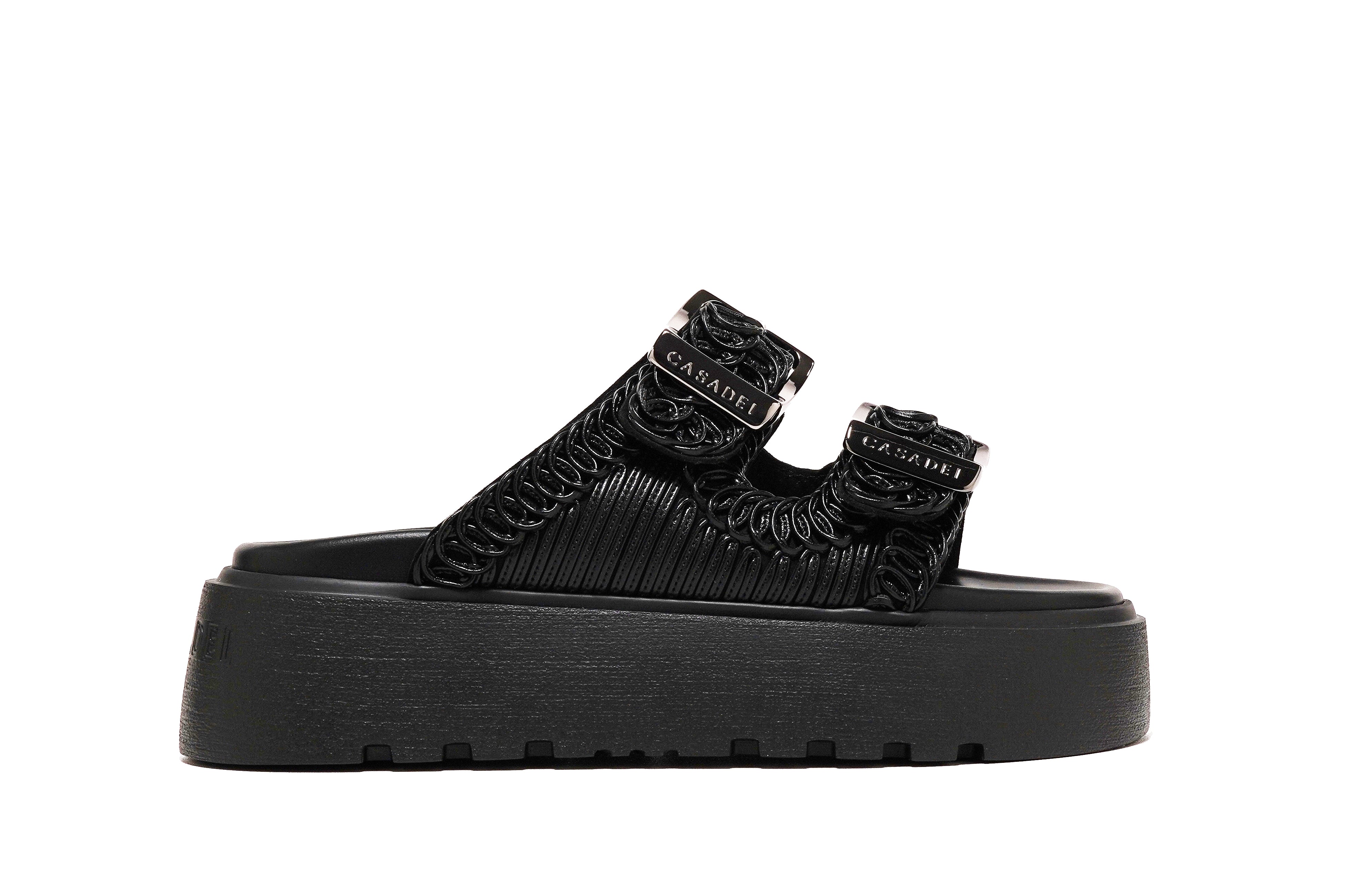 Casadei Ciabatta Donna Birky Ale Slides-Nero