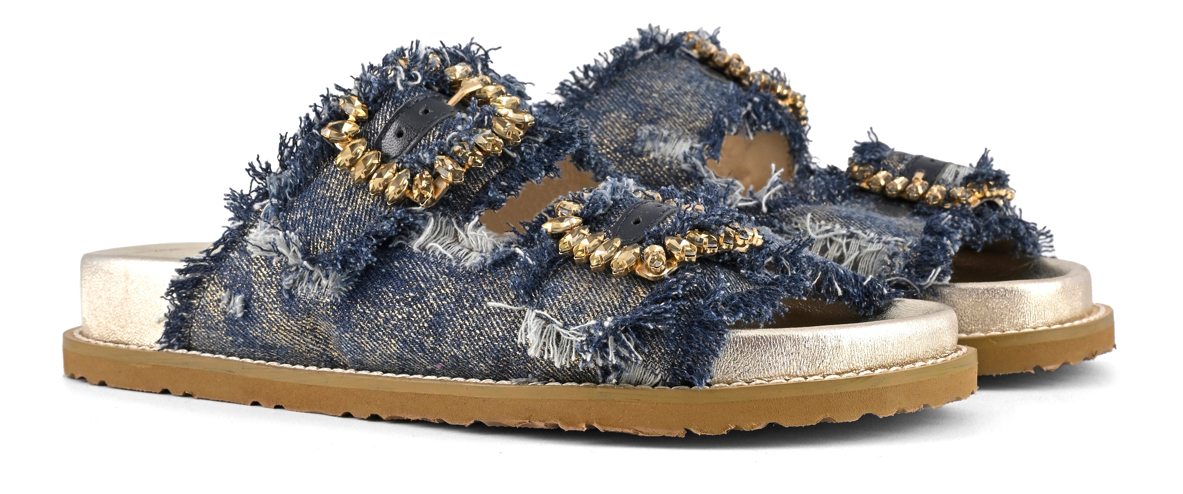 CORAL BLUE Sandalo Donna Gioiello Denim-Blue