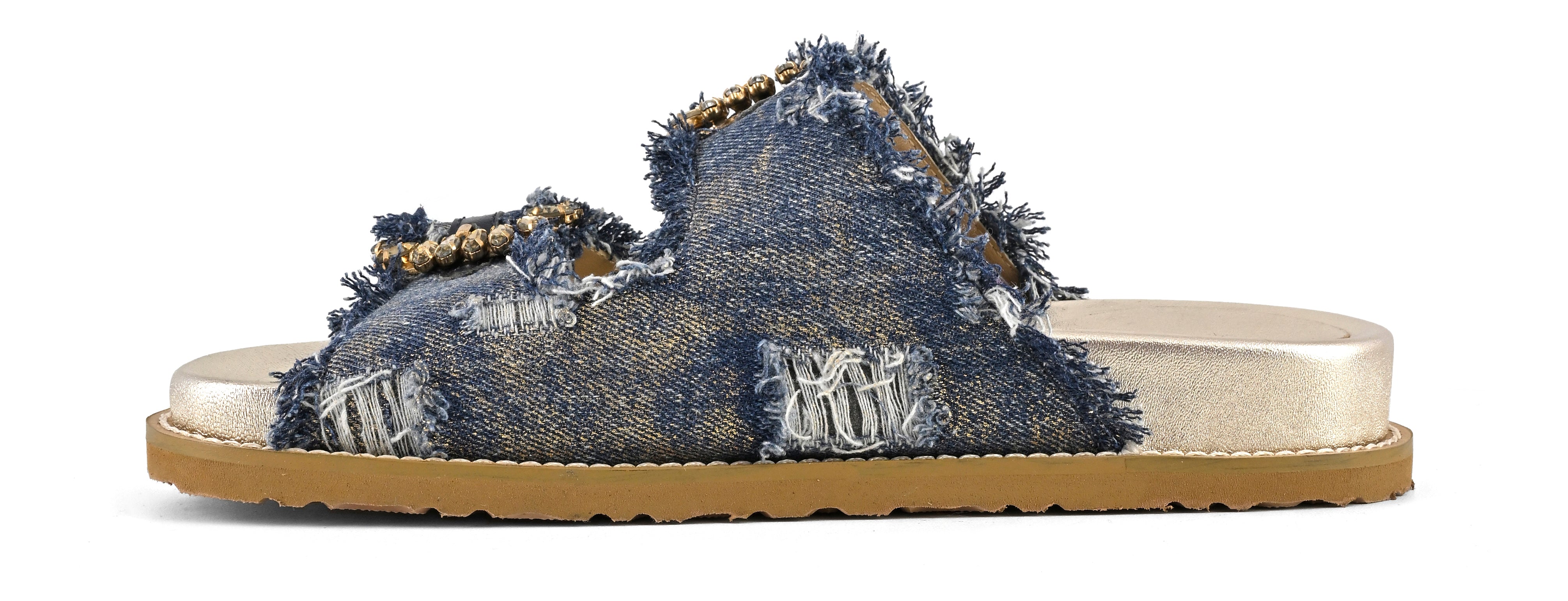 CORAL BLUE Sandalo Donna Gioiello Denim-Blue
