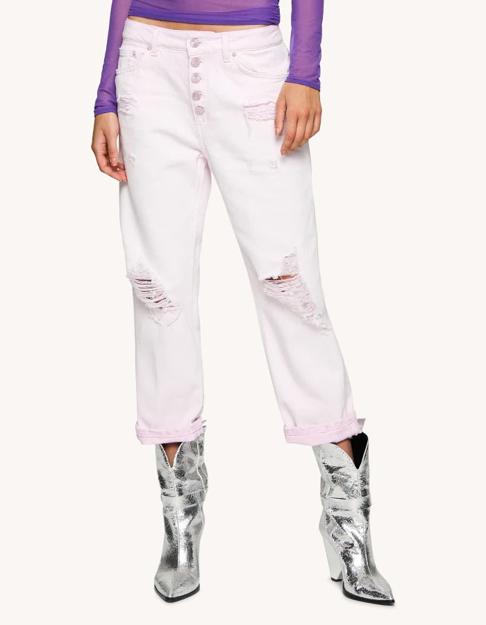 Dondup Pantalone Donna Koons Gioiello-Malva