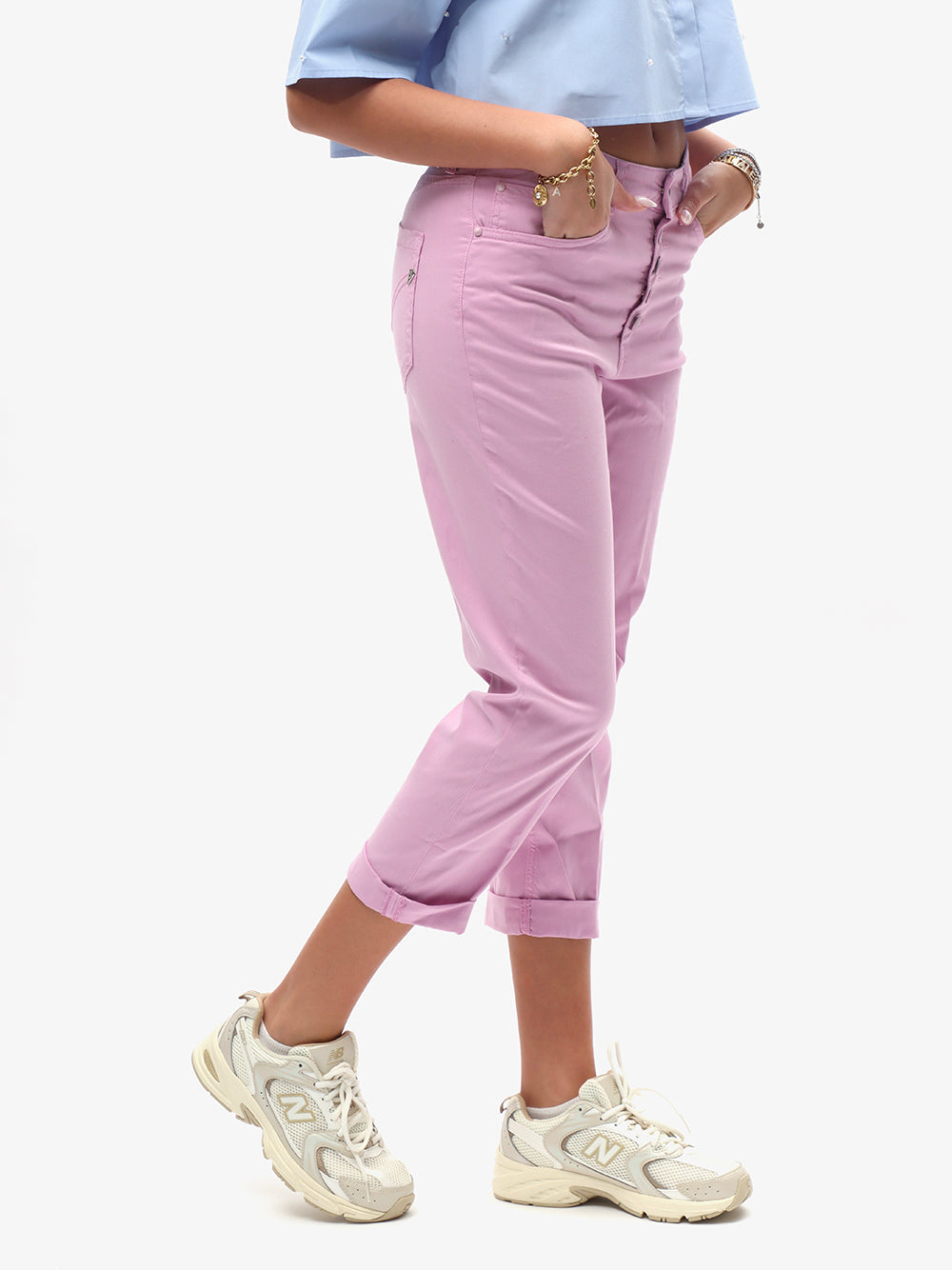 Dondup Pantalone Donna Koons Gioiello-Malva