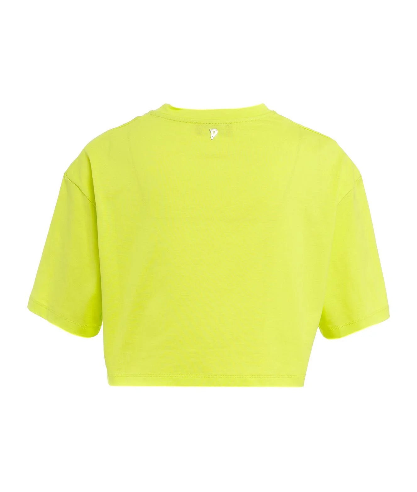 Dondup T-Shirt Donna Crop Luce-Giallo