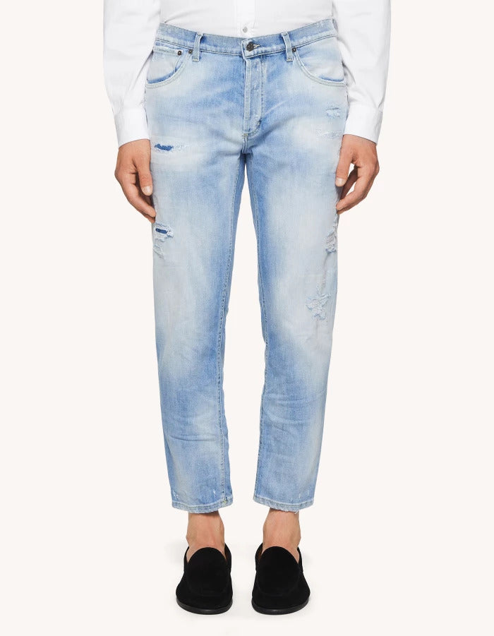 Dondup Pantaloni Uomo Brighton-Blu