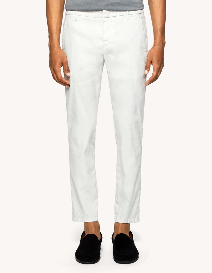 Dondup Pantaloni Uomo Alfredo-Grigio Chiaro