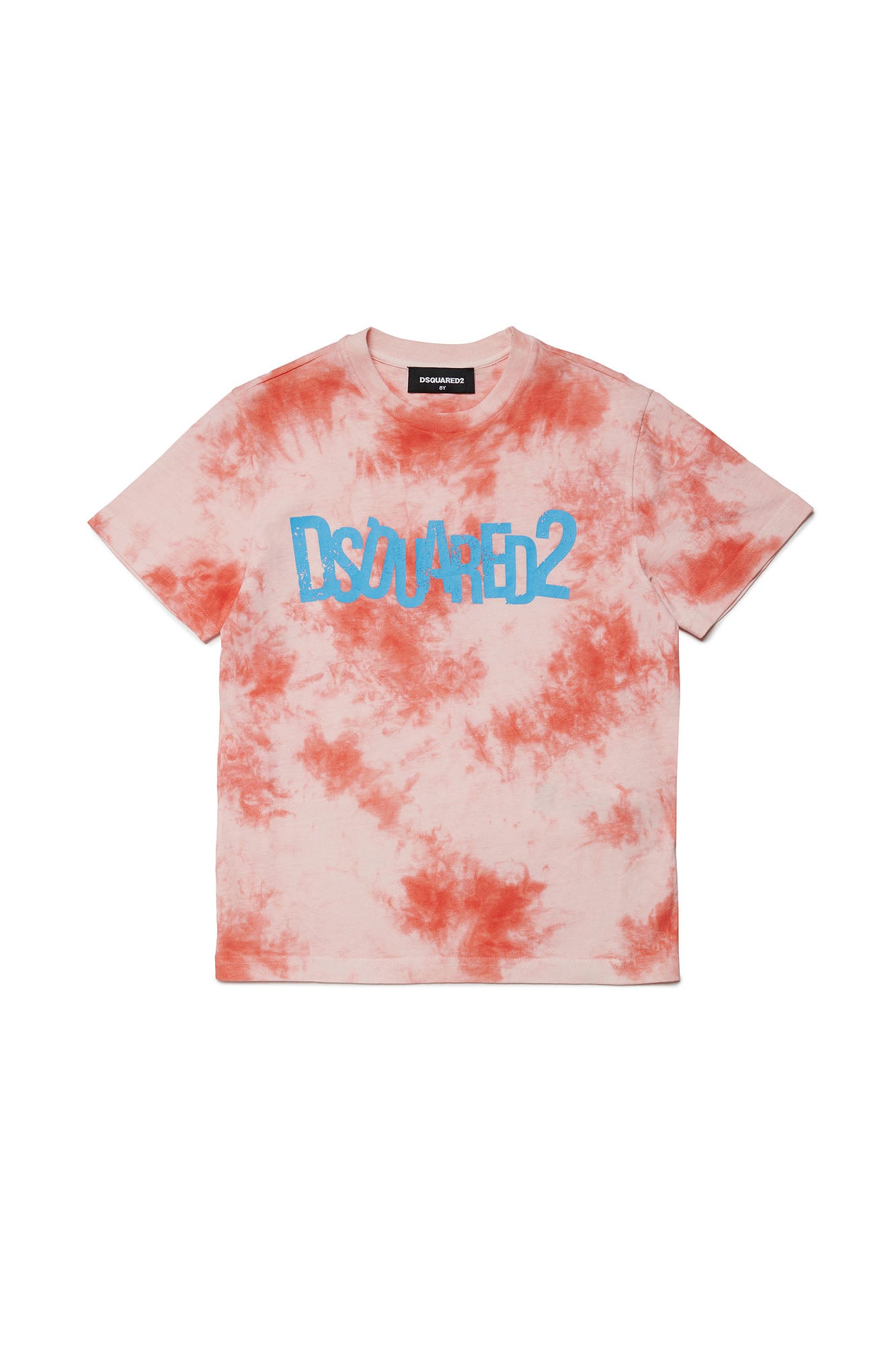 DSQUARED2-T-Shirt Unisex Bambino Relax-Rosa Corallo