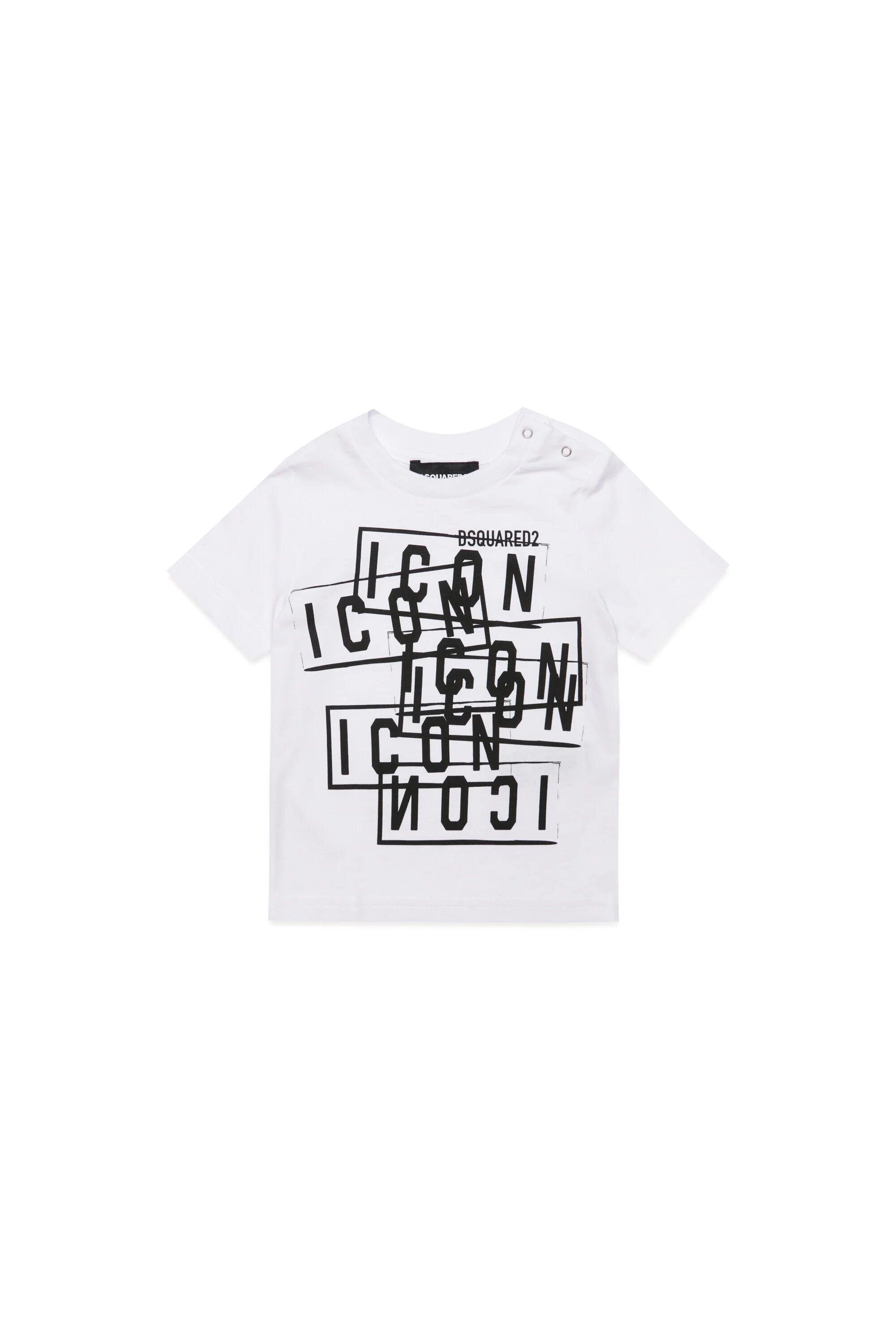 Dsquared2-T-shirt Unisex Bambino Icon-Bianco